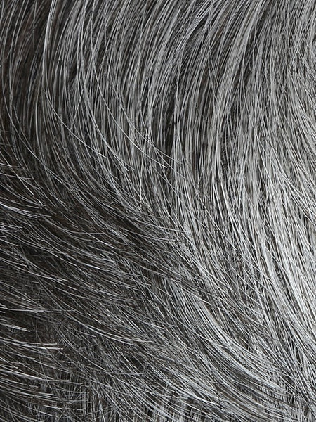 EDGE-Men's Wigs-HIM-M44S | Darkest Brown With 50% Grey Blend-SIN CITY WIGS