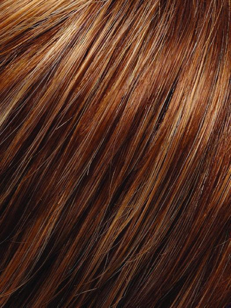 GABRIELLE PETITE-Women's Wigs-JON RENAU-FS27 | Medium Red-Gold Brown and Light Red-Gold Blonde Blend with Light Red-Gold Blonde Bold Highlights-SIN CITY WIGS