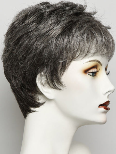 WINNER PETITE-Women's Wigs-RAQUEL WELCH-R511G GRADIENT CHARCOAL-SIN CITY WIGS